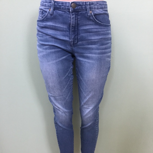 Blue  Jeans with zipper at the calf - Picture 1 of 5